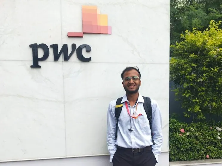 Bunny Goyal outside the PwC India office